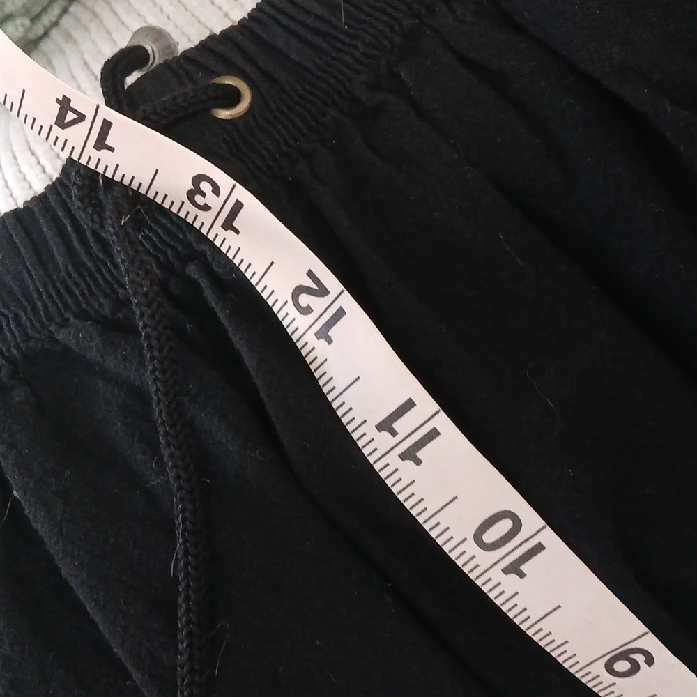 Women's Cropped 100% Cotton Capri NWT BLACK - Picture 9 of 10